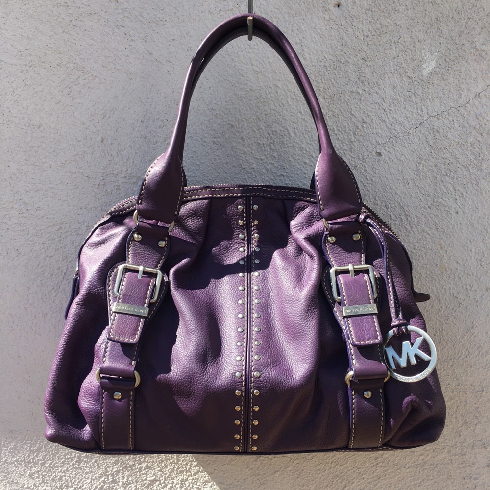 Purple Michael Kors Hand Bag